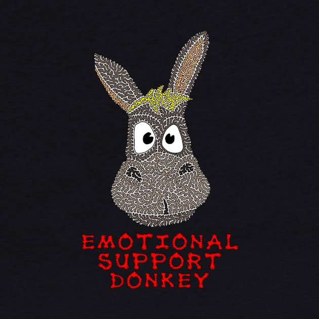 Emotional Support Donkey by NightserFineArts